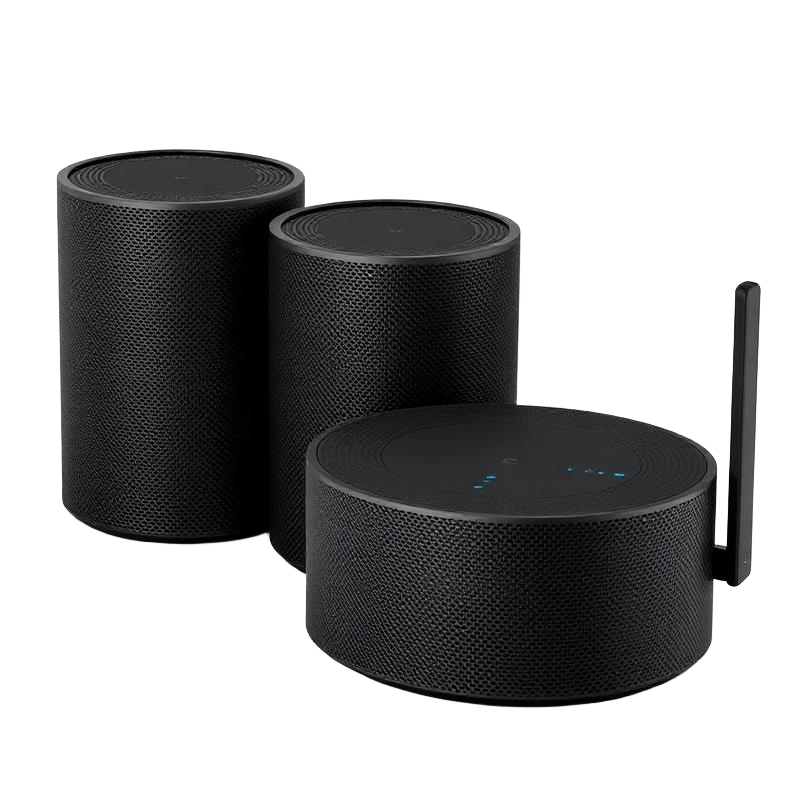 Premium 870 Series Tri-Band WiFi 7 Mesh, Black Edition (1 Router + 2 Satellites)